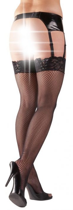 Чулки Cottelli Legwear Strumpfe Zum Anclipsen, черные - Cottelli Collection