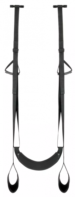 Секс-качели Easy Toys Leg & Bum Support Over The Door Swing, черные - Easy Toys