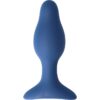 Анальная пробка с вибрацией Virgite Remote Controlled Anal Plug E5, синяя - Virgite