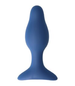 Анальная пробка с вибрацией Virgite Remote Controlled Anal Plug E5, синяя - Virgite