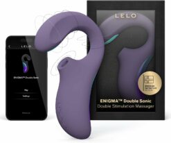 Звуковой стимулятор с вибрацией Lelo Enigma Double Sonic (Лело Энигма Дабл Соник), фиолетовый - Lelo