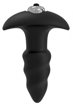 Анальная пробка с вибрацией S Pleasures Wave, черная - S Pleasures