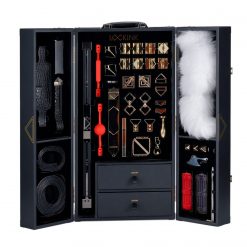 Бондажный набор Lockink All-in-1 BDSM Play Kit Crocodile Leather, черно-красный - Lockink