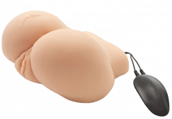 Искусственная вагина и анус с вибрацией Bangers Big Ass Banger, телесная - XR Brands