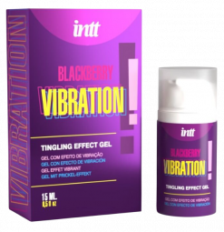 Возбуждающий гель с эффектом вибрации Intt Vibration Blackberry Tingling Effect Gel - ежевика, 15 мл - Intt