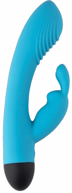 Вибратор Virgite Vibes Dual G-Spot Vibrator V6, голубой - Virgite