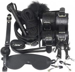 Бондажный набор JSY Sexy Lingerie KB80608, черный - JSY