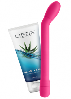 Набор S Pleasures: вибратор S Pleasures Lithea + лубрикант Liebe Cosmetics Aloe Vera - S Pleasures