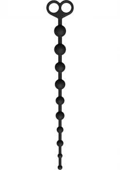 Анальная цепочка Anal Play Flexible Anal Beads, черная - Toy Joy