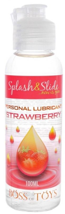 Лубрикант Splash & Slide Personal Lubricant Strawberry - клубника, 100 мл - Boss Of Toys
