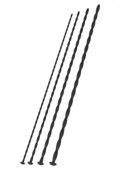 Набор из 4 уретральных вставок Hidden Desire Extreme Penis Gear Penis Dilators Starter Set, черный - Hidden Desire