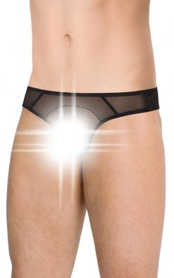 Трусы-стринги мужские Mens Briefs 4525, черные - SoftLine